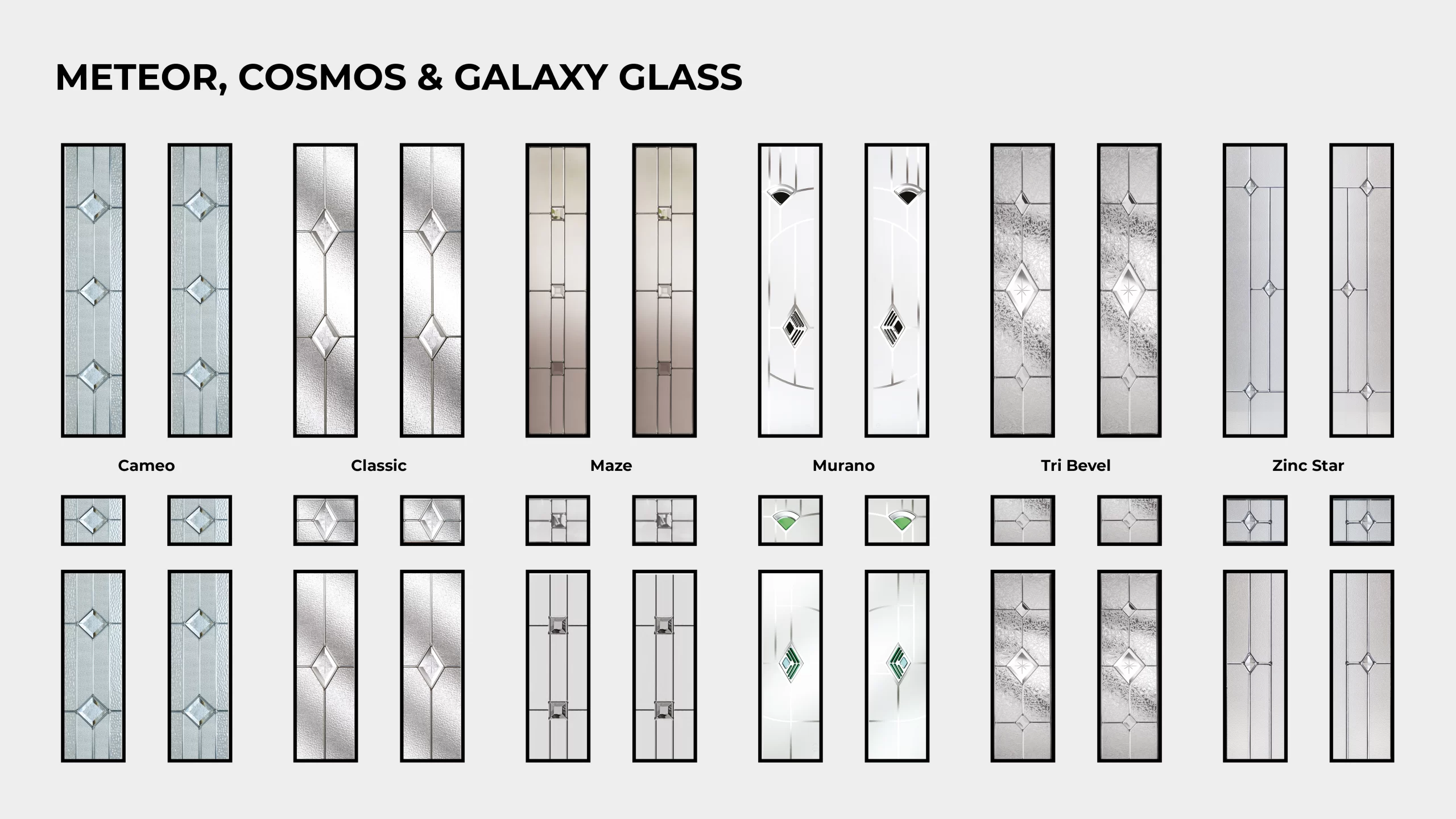 Meteor, Cosmos & Galaxy Glass Samples
