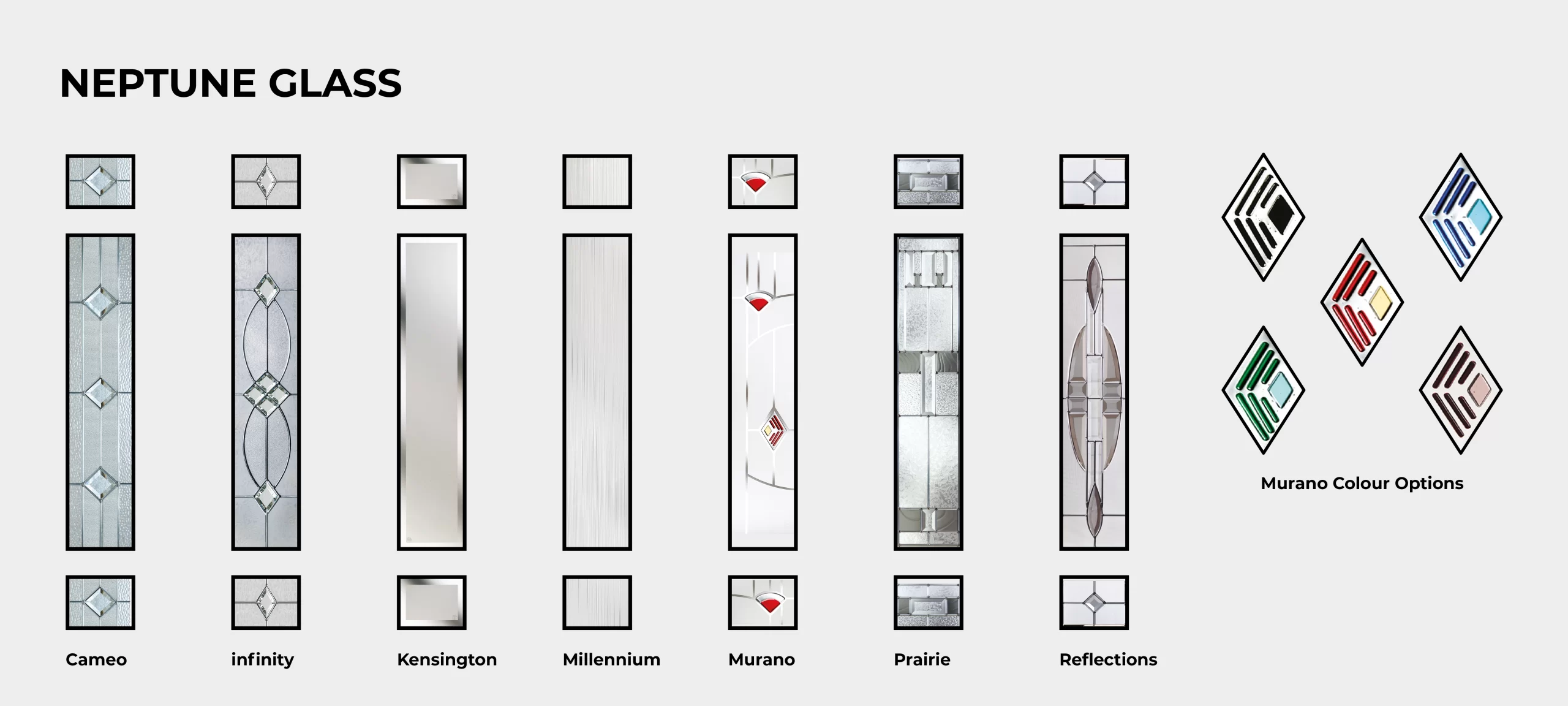 Neptune Glass Samples