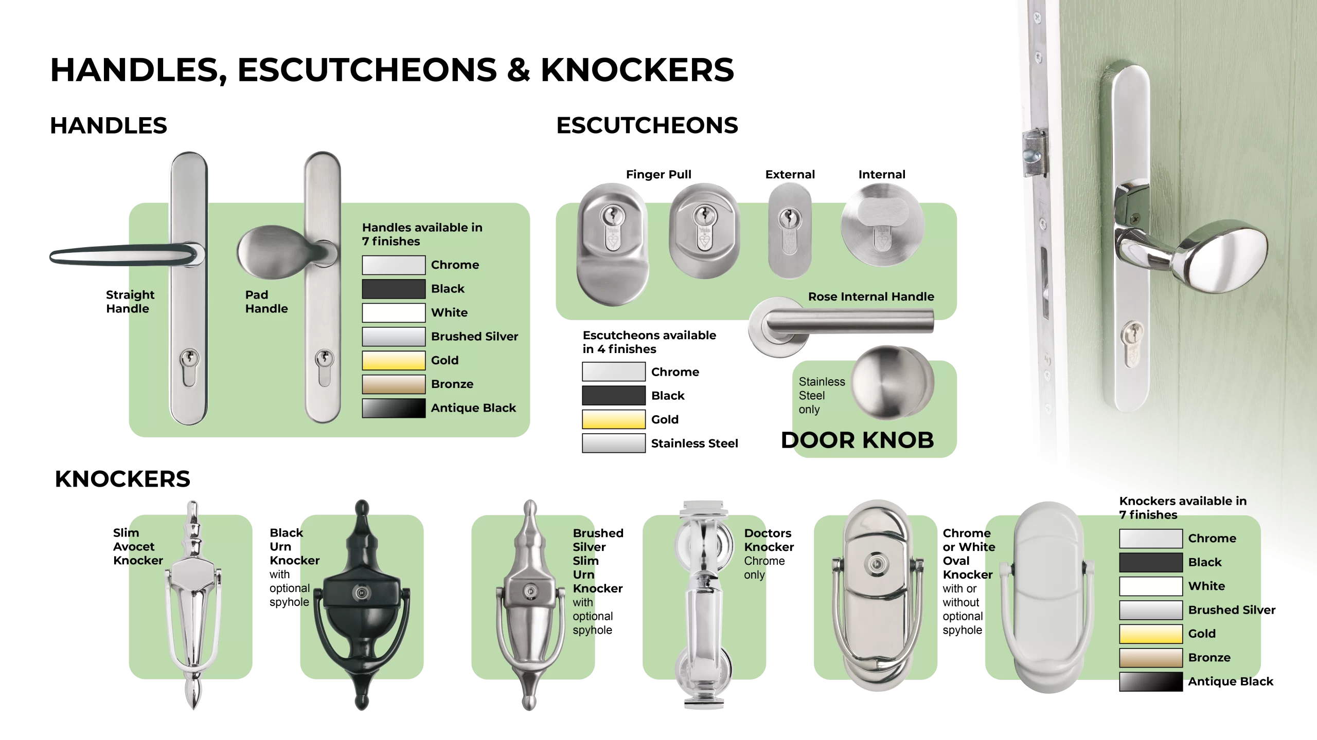 Handles, Escutcheons & Knockers