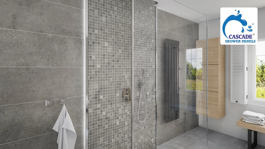 Cascade Shower Panels showroom display