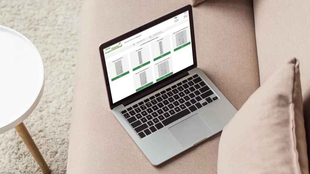 Laptop showing Door Designer